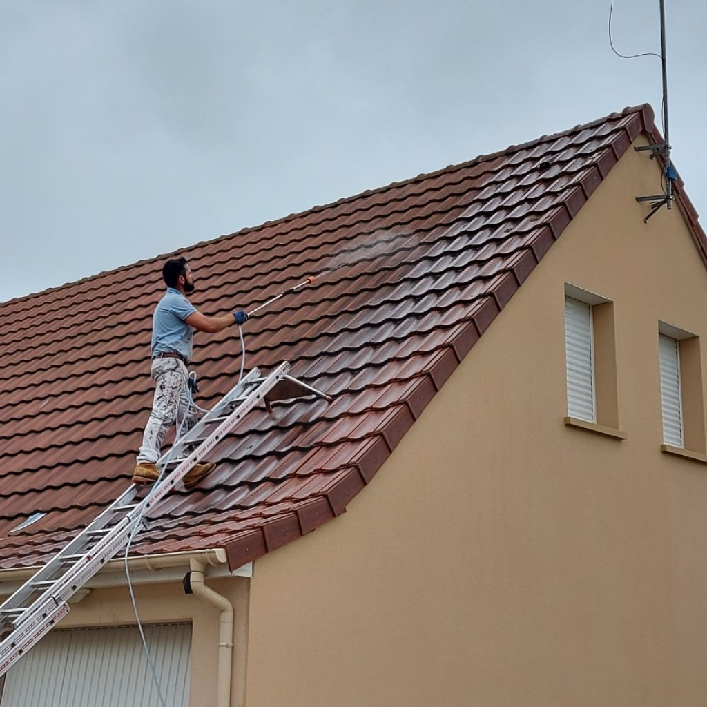Demoussage toiture de pavillon